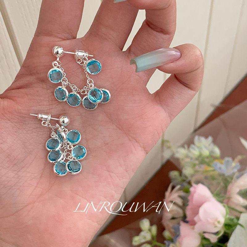 Новые прозрачные кристальные серьги для женщин Изысканные серьги-кисточки Шикарные Уникальные Женские Вечерние Украшения Подарки