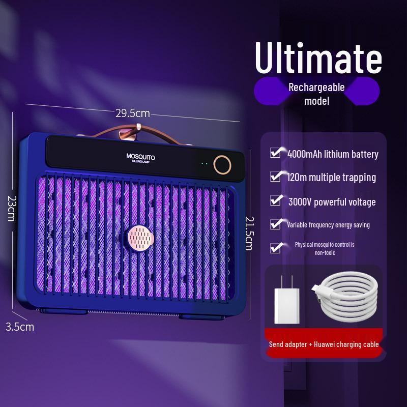 2025 Electric Shock Mosquito Killer Lamp - Portable Outdoor, Wall-Mounted, or Handheld Option