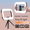 Handheld LED Ring Light USB Rechargeable for Phone Photography Live Streaming Makeup Fill Lamp for Microphone TikTok YouTube