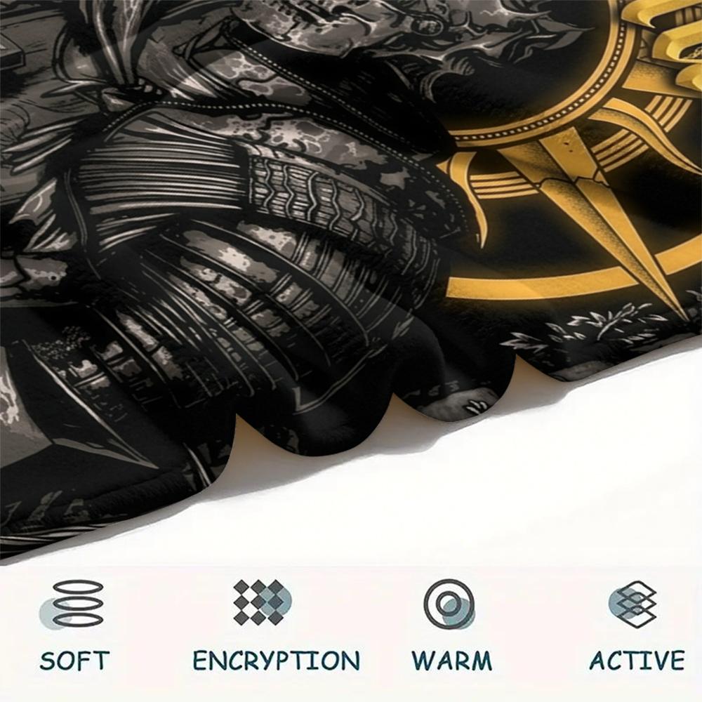 1PC Custom Name Dark Souls Patterned Flannel Blanket Suitable For All Seasons for Home Decor Warmth and Comfort Gifts Holiday Present_xia