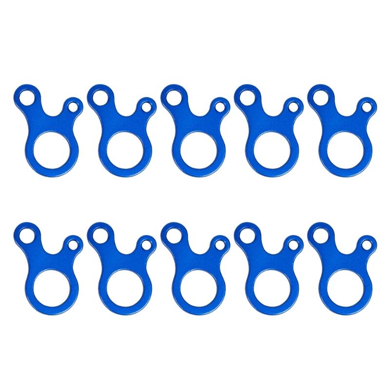 10 Stück Aluminiumlegierung Zeltseilschnalle Zeltbefestigung Spanner Abspannseil Kordelversteller Campingzubehör Langlebig