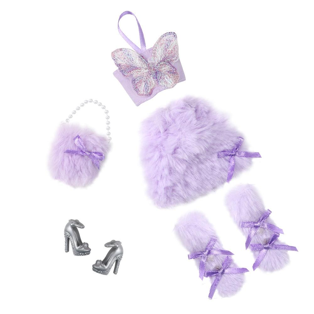 Europe 30cm Babi Princess Doll Toys 1/6 BJD Doll Joints Movable Fashion Plush Clothes Set Butterfly Decoration DIY Dress Up
