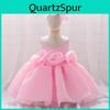 Robe Premier Anniversaire Filles Tout-Petits Avec Bandeau Nœud Mignonne Robe de Baptême Bébé Costumes de Fête Mariage Enfants Élégante Princesse Vestidos Robe de Costume de Noël
