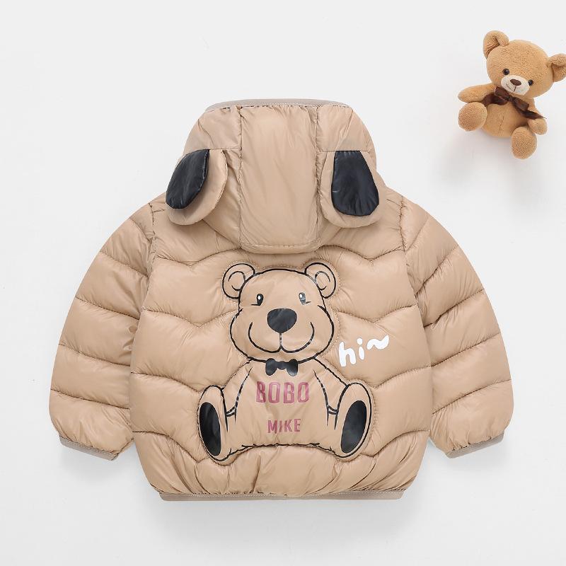 Îmbrăcăminte pentru copii de toamnă și iarnă Jachetă de bumbac de puf pentru copii, băieți și fete, jachetă cu glugă pentru copii