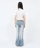 Sekeondeusolteu Shirred Choker Half-Neck T-Shirt (White)