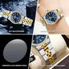 Womens Clock Waterproof Date Stainless Steel Strap Wateproof Fashion Women's Quartz Watch