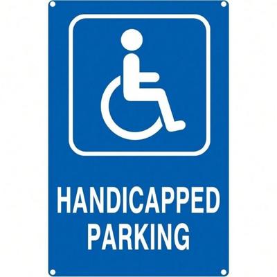Metal Wall Art Decor, Parking Sign Rustproof Aluminum