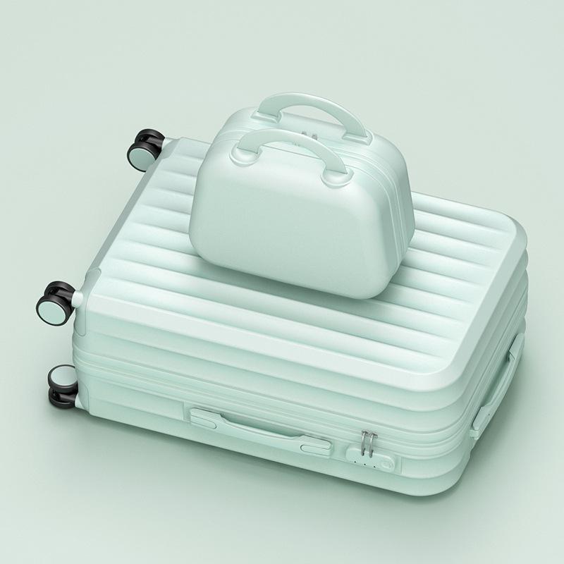 Women's 20" Carry-On Luggage - Sturdy and Durable Trolley Case with Thickened Design and Combination Lock, Men's 28" Large Capacity Option Available.