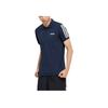 Adidas Solid Color Casual Short Sleeve Polo Shirt Men Tops Legend-Ink-Blue EJ0925