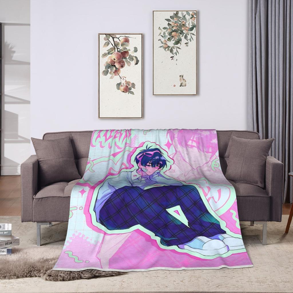 Alien Stage Zeichentrickszene Kunst Flanelldecken Winter Super Weiche Kuscheldecke für Sofa Bett Modische Tagesdecke Sofa Bettbezug