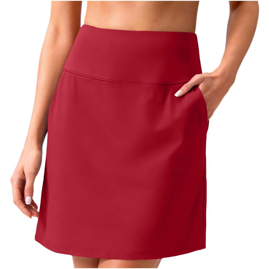 Damen Sportröcke mit integrierten Shorts Vielseitig Lässig Hoher Bund Golf Tennis Rockshorts