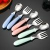 3pcs 304 Stainless Steel Portable Tableware Set Outdoor Spoon and Fork Student Portable Tableware Set Baby Feeding Spoon Box