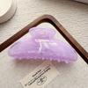 New Marble Stripes Pattern Hair Claw Clip Large Colorful Hair Clip Decorative Hairpin Women