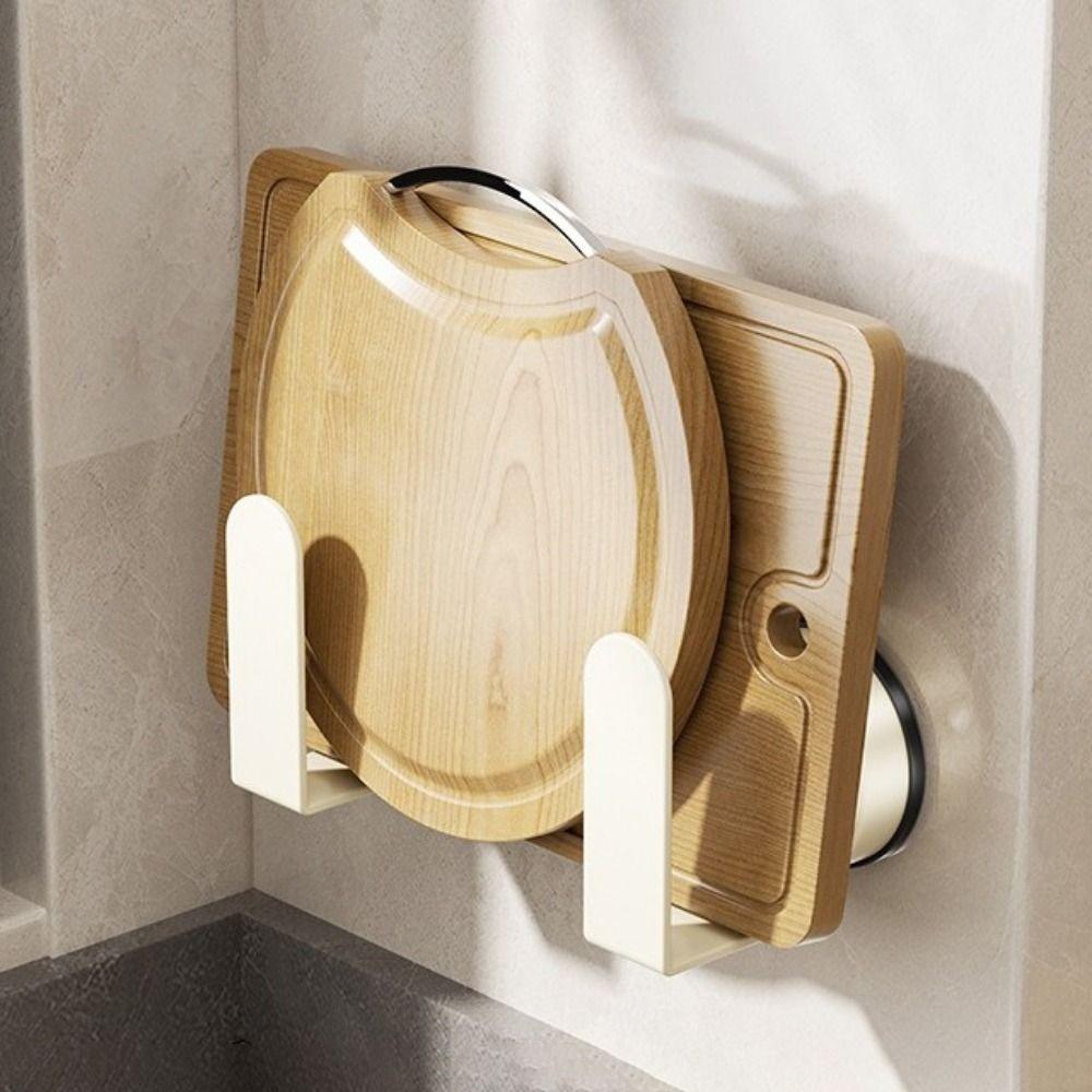 2PCS Adjustable Cutting Board Storage Stand Wall Mounted WiFi Placement Rack  for Kitchen