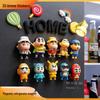 2025 Crayon Shin-chan 3D Cartoon Anime Refrigerator Magnet