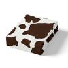 Brown Wildlife Highland Cow Three-Piece Digital Printed Bedding Set Bed Cover