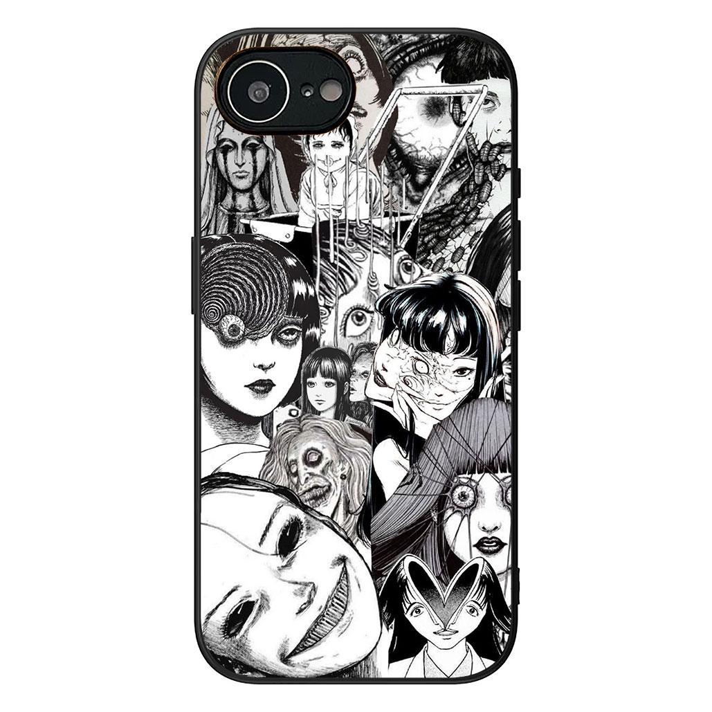 

Чехол для Apple iPhone 16 17 Air 14 15 Pro Max Plus 16+ 16E 14+ ProMax с рисунком Томиэ Дзюндзи Ито Аниме iPhone 15 Pro