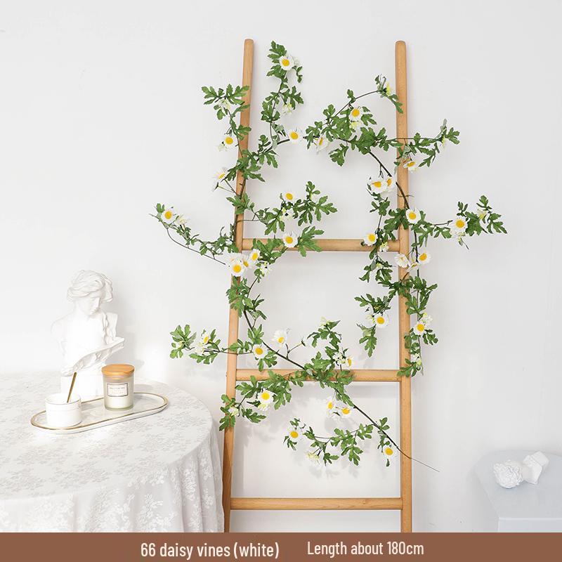 Rozenrank Kunstbloem: Plastic Plant voor Woonkamer, Airconditioningsbuis, Balkondecoratie, of Wandbekleding
