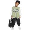 Nike Jacket College Style Baseball Knit Single-Breasted Kids Jackets Oil-Green HQ7953-386