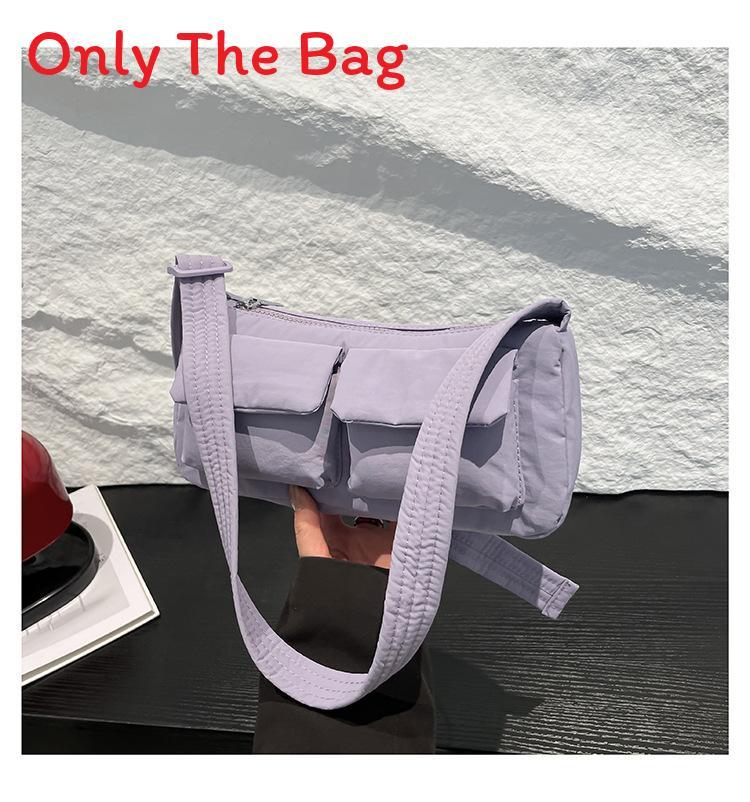 Casual Crossbody Bag For Daily Use With Multiple Pockets And Polyester Material