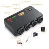 Automotive Power Adapter With Voltage Display 12V 24V Input Fast Charging USB Ports Overheat Protection For Cars Trucks