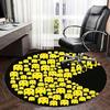 Pac Man Ghosts,s Chair mat Round Rug Office carpet, Machine Washable, Non slip, Suitable for Living Rooms, Bedrooms