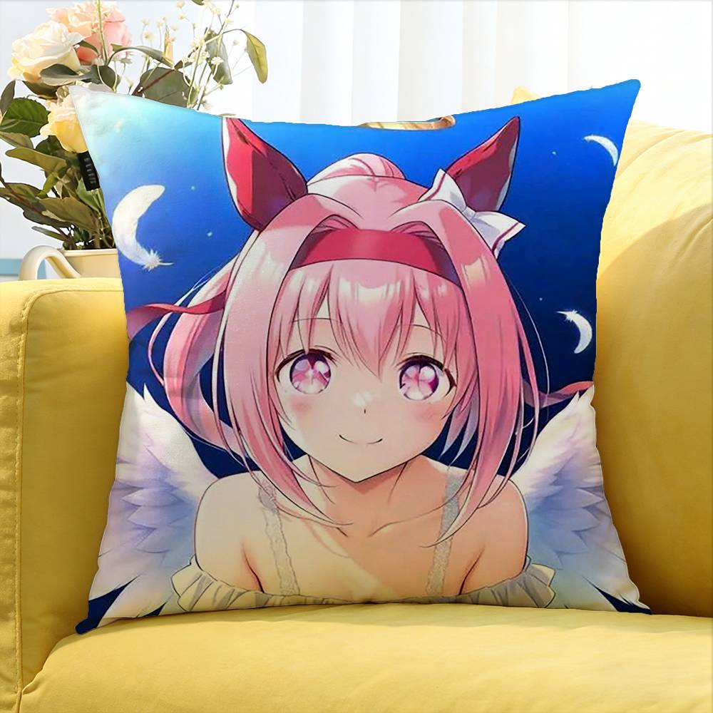 Haru U-Urara U-Umamusume Various Sizes Square Pillow Case For Car Home Bedchamber Decor