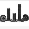 Black Zinc 304 Stainless Steel Countersunk Hex Screw: Flat/Round Head, M3