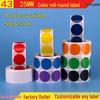2.5CM Colored Round Self-Adhesive Marking and Graffiti Stickers for Envelopes