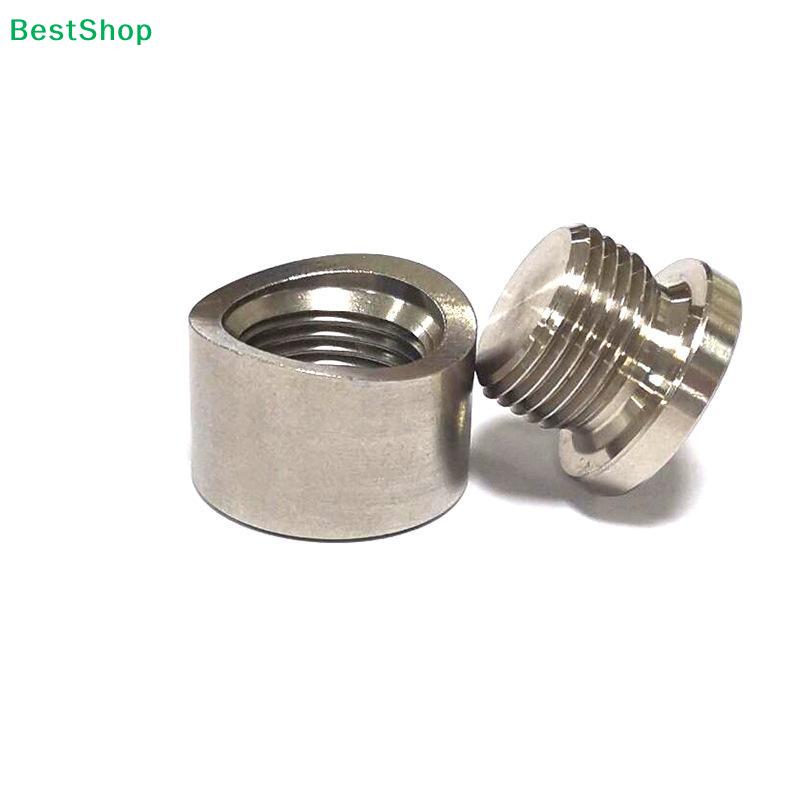 Stainless Steel O2 Sensor Bung Plug Kit-in Oxygen Sensor Nut with Threaded Plug for Exhaust Pipe Modification & Repair