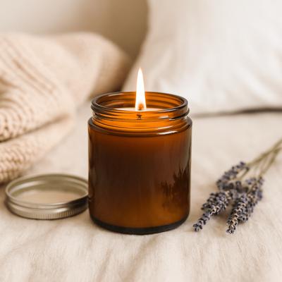 Scented Candle Lavender Fennel Aromatherapy Soy Wax