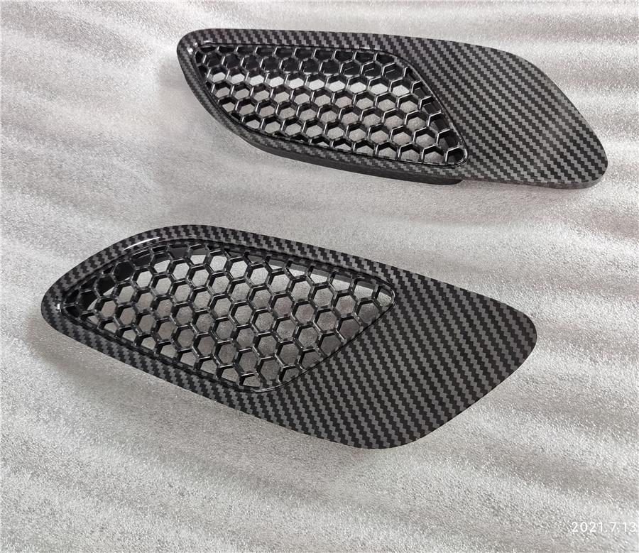 2x Carbon Fiber Style Bonnet Vent Hood Air Vents For BMW E90 E91 E92 E93 M3 Type