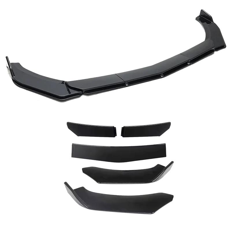 Verstellbarer 5-teiliger segmentierter Frontspoilerlippe für Skoda Fabia NJ PJ 2014-2026 Frontstoßstangen-Splitter Auto-Außen Sport Karosserie-Kit