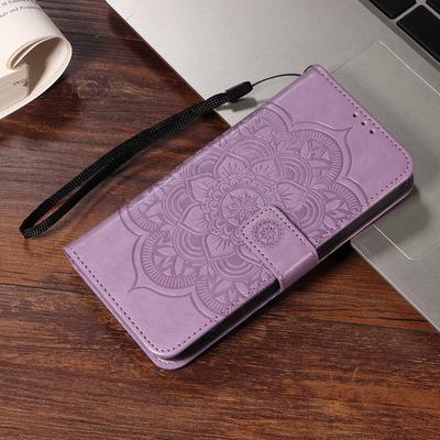 Press Sunflower Phone Case for Xiaomi Redmi Note13 12 11 10 9 8 Series Clamshell Wallet Faux Leather Case