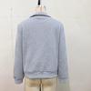 Retro Patchwork Stand Collar Cotton Hoodie for Women - Autumn/Winter Collection