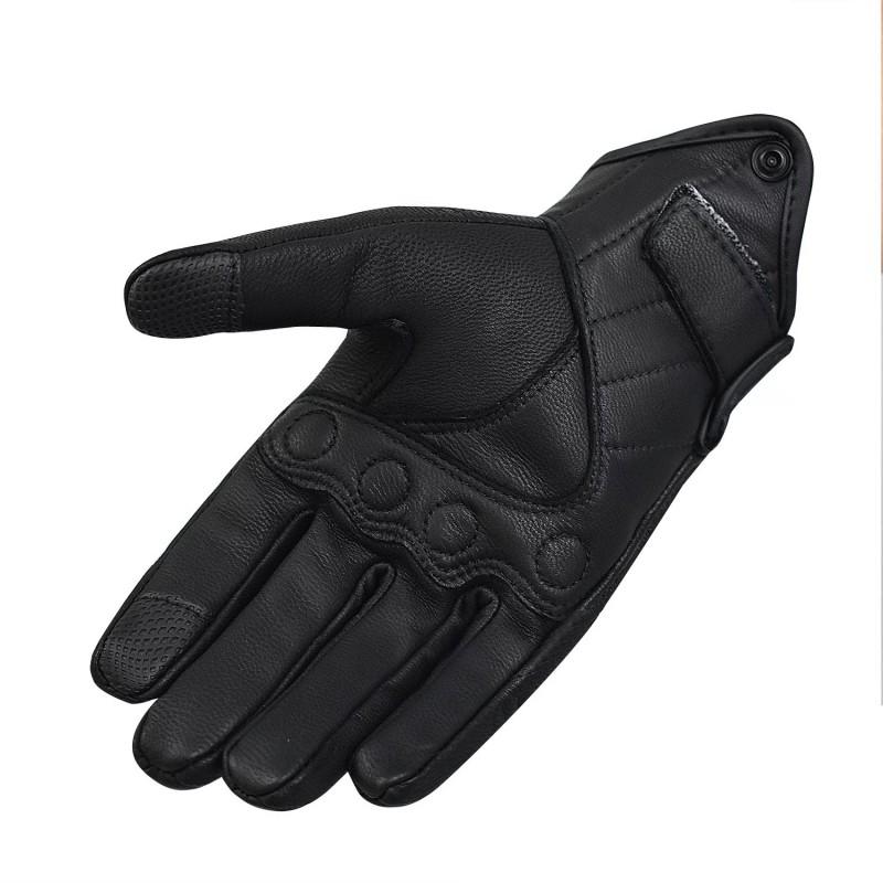 Echte Leder Vollfinger Motorradhandschuhe Herren Damen Fahren Taktisch Touchscreen Winddicht Anti-Rutsch