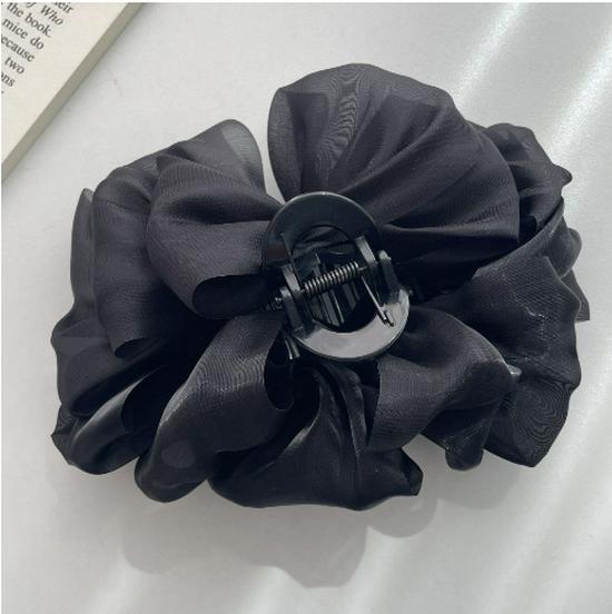 Luxury Starry Sky Rhinestone Bow Hair Clip - Volumizing Shark Clip Accessory