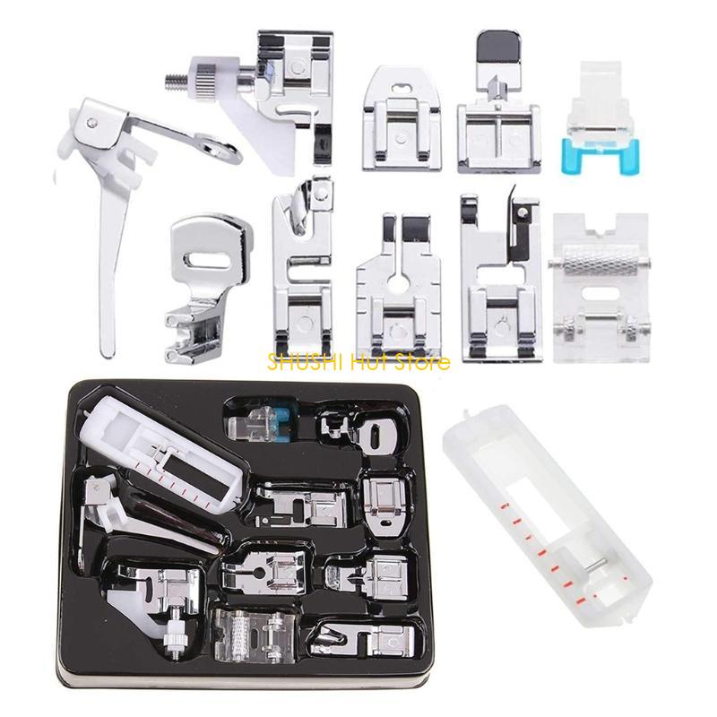 11pcs Presser Foot for Brother Singer Janome Home Sewing Machines Parts Accessories Universal Sew Machine Presser Foot D57B