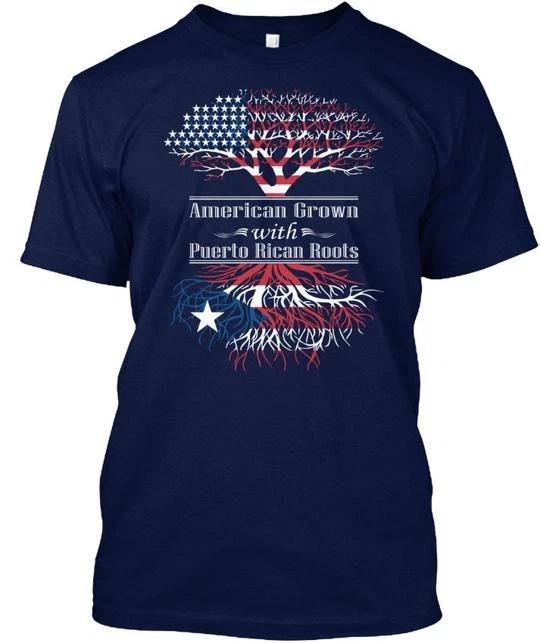 American Grown With Puerto Rican Roots T shirt Made in the USA Size S to 5XL XL