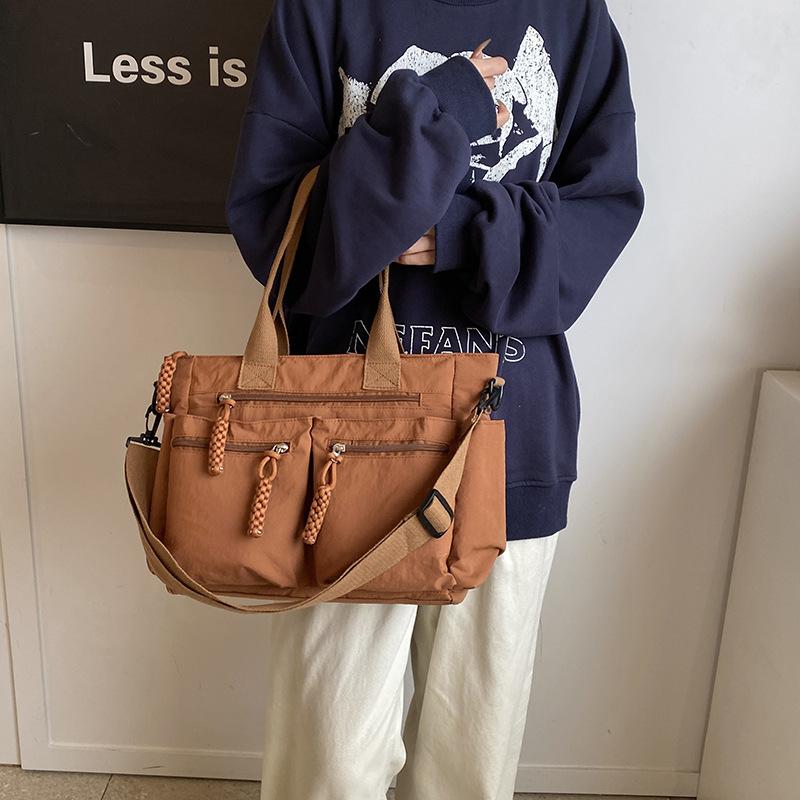 Casual Large Capacity Women's Crossbody Bags Nyl Multi-pocket Commuter Ladies Shoulder Bag Fashi Travel Female Handbag Tote