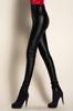 Syvent Black PU Leather Synthetic Long Leather Stretch Skinny Pants Women's Pants, Leather, Trousers, Pants, Waterproof,