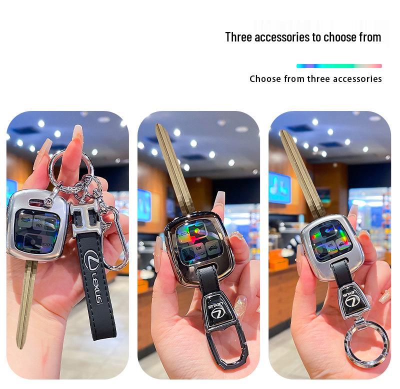 Compatible Lexus Key Case for RX330/IS400/IS200 with Metal Buckle