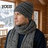 Stylish Daily Commuting Warm Set Winter Thermal Three-piece Set, Thickened Knit Hat Scarf And Gloves Unisex Outdoor Skiing Cycling Gear Kit,