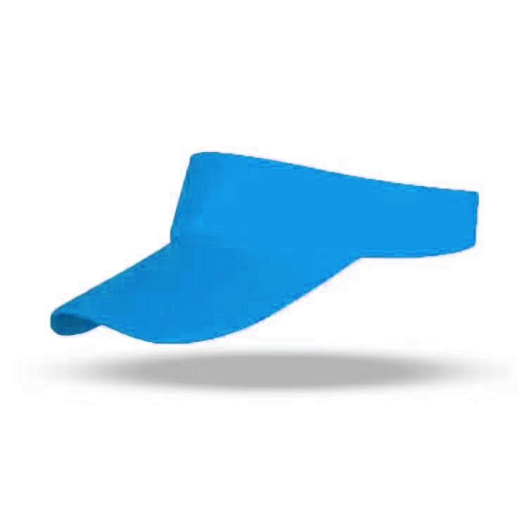 

Blank Solid Color Visor Caps - Customizable Sun Protection Hats for Volunteers One Size