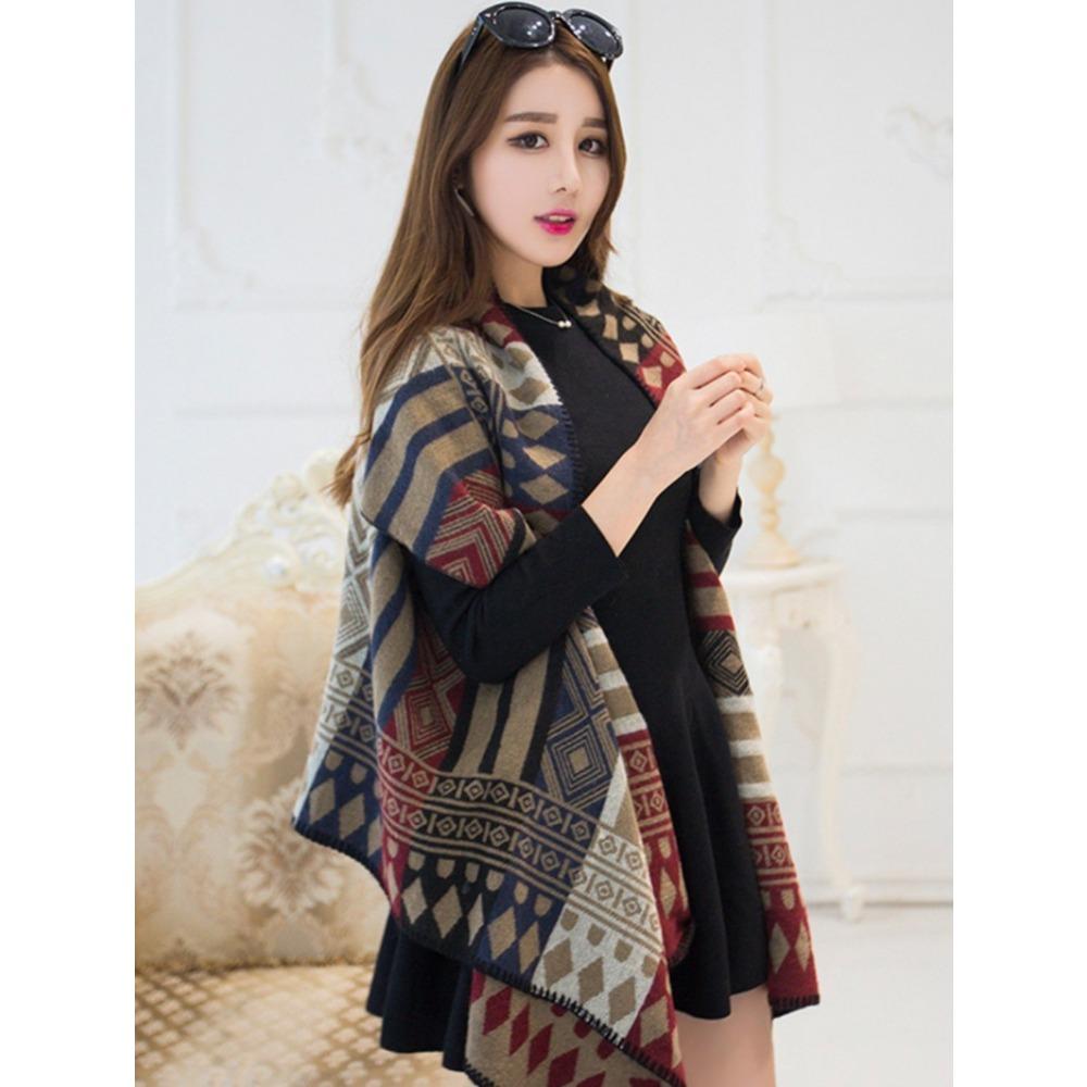Imitation Cashmere Double-sided Thick Long Shawl