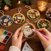 Christmas Ornament Kit with Stickers, Holiday Decor Set for Christmas Tree Decoration