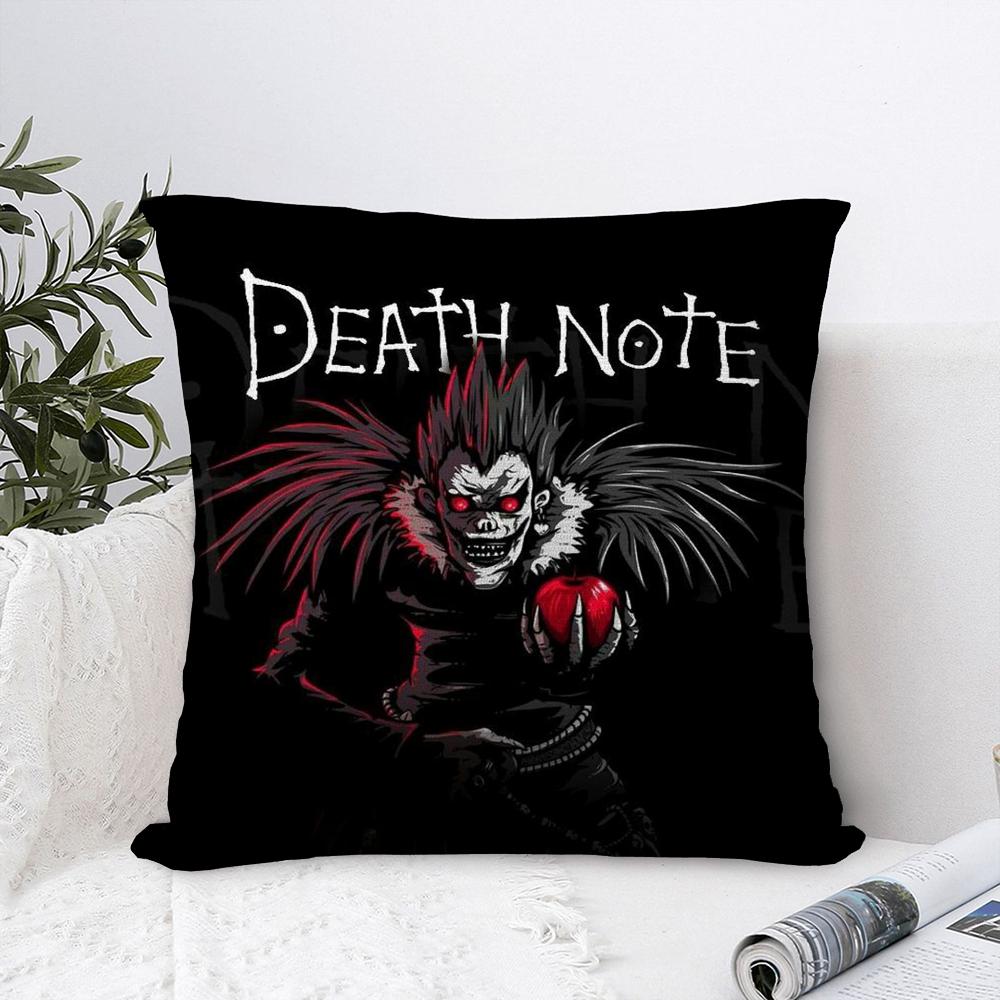 D-Death N-Note Pillow Case Plush Fabric Soft  Pillowcase Double Sided Print  Sofa Cushion Cover Throw Pillow Cover
