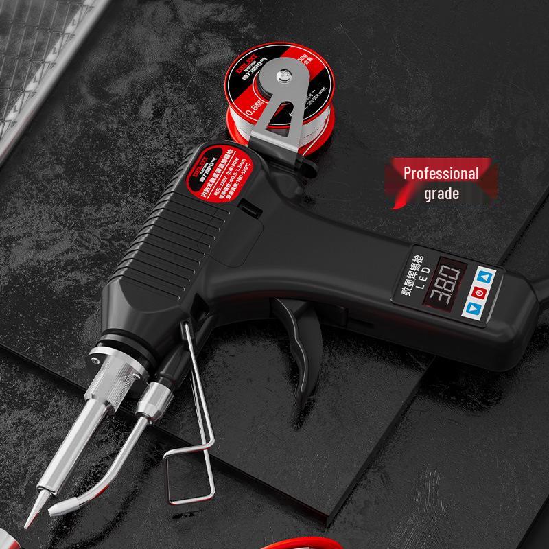 DELIXI Electric Auto-Feed Soldering Iron with Digital Display & Adjustable Temperature