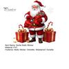 Xmas Decorative Decals Santa Claus Window Static Sticker, Reusable Waterproof PVC Christmas Decal, Winter Decorations HD Printing Clings for