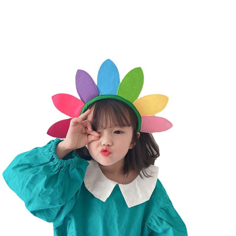 Koreański Styl Nakrycie Głowy Słonecznik dla Dzieci - Uroczy Rekwizyt do Zdjęć na Urodziny i Imprezę
